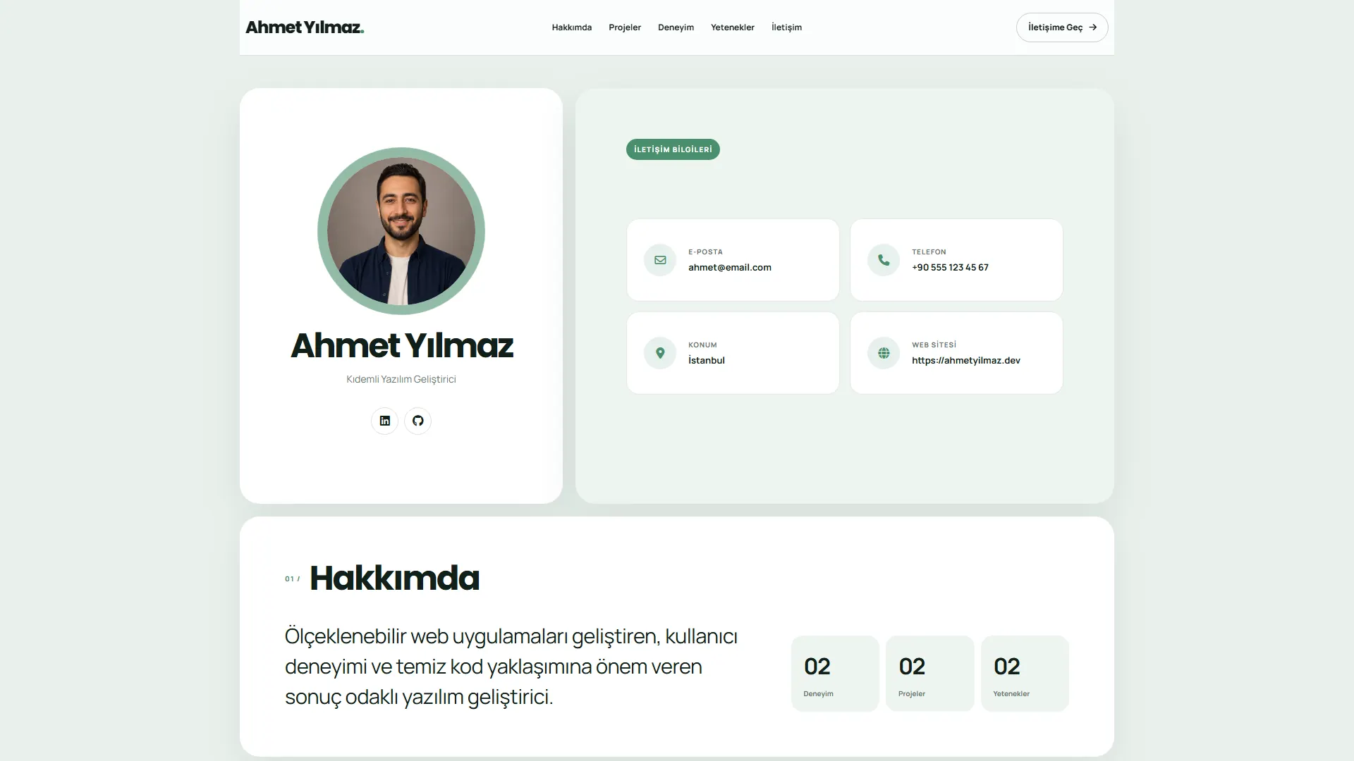 Ajans portfolyo önizlemesi