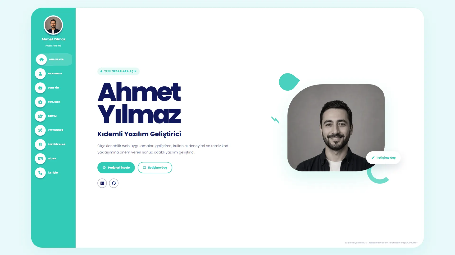 Panel portfolyo önizlemesi