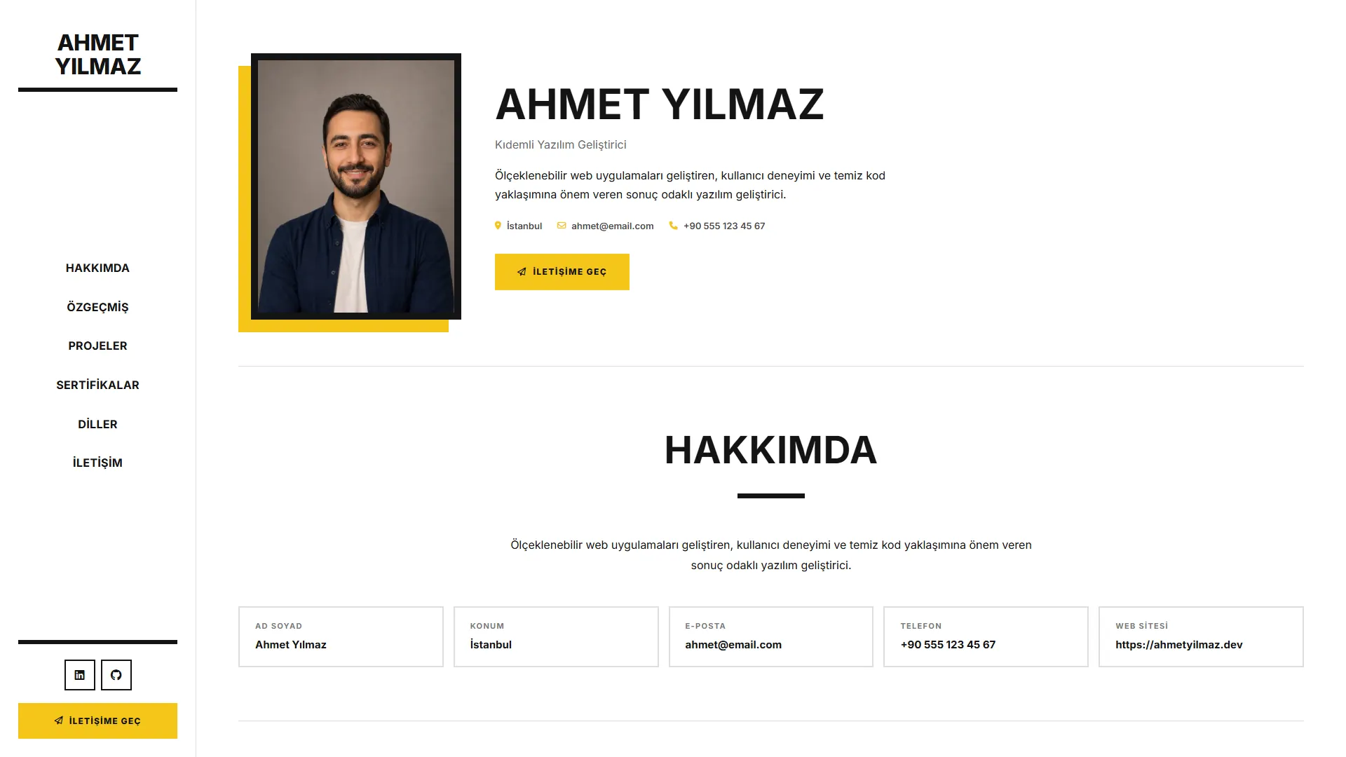 Şerit portfolyo önizlemesi