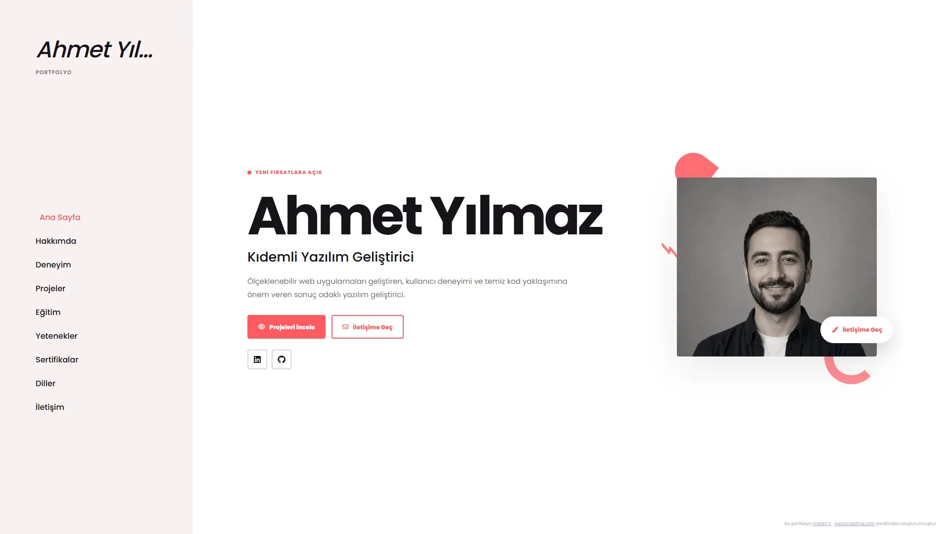 Stüdyo portfolyo önizlemesi