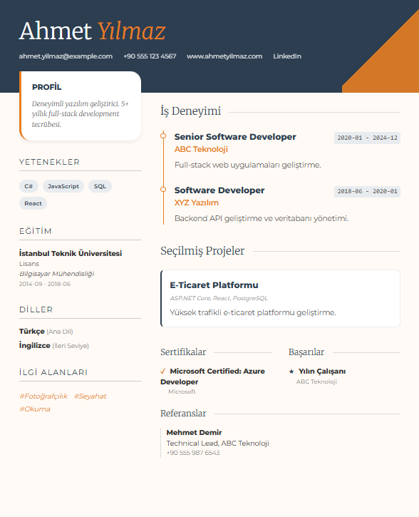 Yaratıcı Vizyon Şablonu